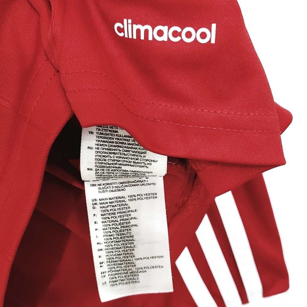 Nwot Set of  2 Adidas Climacool Jerseys Black & Red Striped Longsleeve A… - Picture 6 of 16